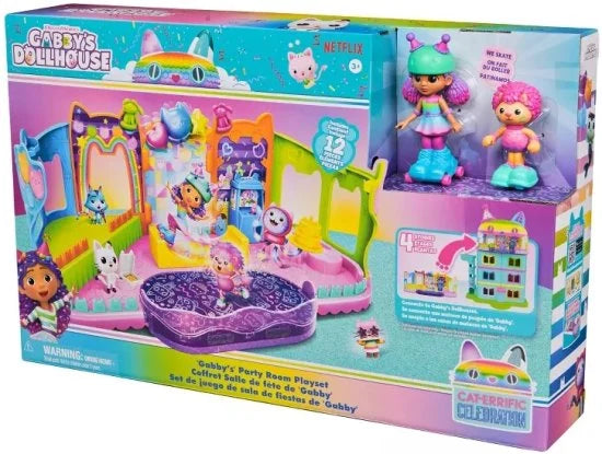 חדר מסיבות החלקה על גלגיליות של גבי 3645H מבית Gabby's Dollhouse