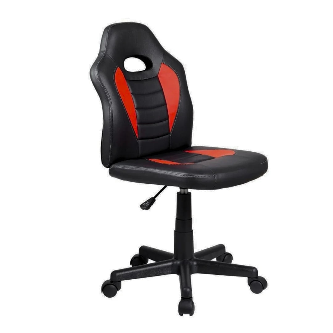 כיסא תלמיד ארגונומי לנוער בצבע שחור ואדום chairbr