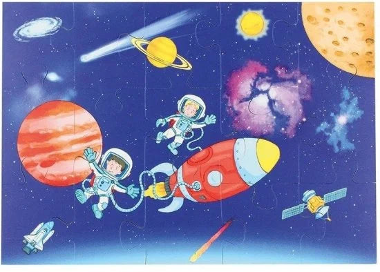 פאזל רצפה מעמקי הים עד לחלל 45 חלקים מעץ Cognito 16211 מבית Beleduc
