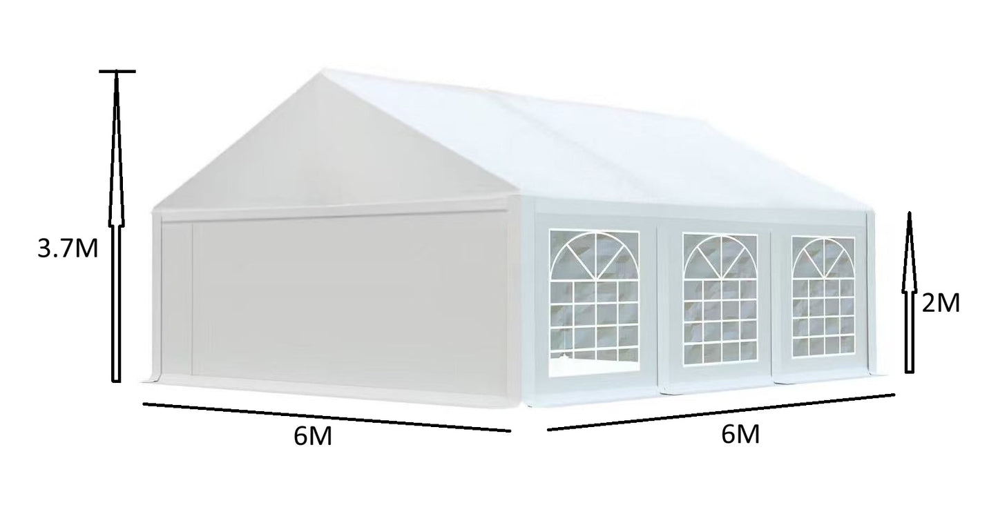 אוהל לאירועים 6X6 פרמיום PVC חזק במיוחד TENT-PRO