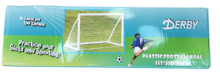 שער כדורגל מפלסטיק ורשת לחצר 130X153 מטר PSG0543 מבית DERBY