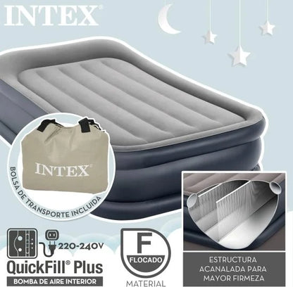 מזרן מתנפח יחיד עם כרית מובנית Dura-Beam Plus ‎191×99×42‎ ס״מ | INTEX | מק״ט ‎64132‎