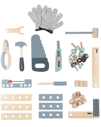 שולחן כלי עבודה מעץ MDF איכותי לילדים דגם אלון