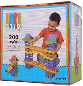 סטיקס המקורי 200 חלקים מעץ צבעונים 20004996 מבית Alfit Toys