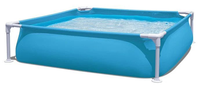בריכת עמודים מסגרת ריבועית 122X122X30.5סמ 56217 מבית BESTWAY