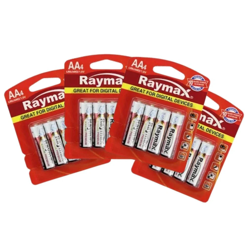 מארז 48 סוללות AA אלקליין 19004100SET12 מבית RAYMAX