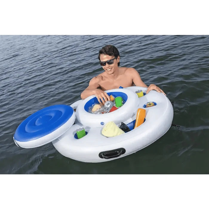 צידנית צפה לבריכה BESTWAY Hydro-Force Polar Circle ‎85×32‎ ס״מ | מק״ט ‎| ‎43949‎ מחזיקי כוסות |