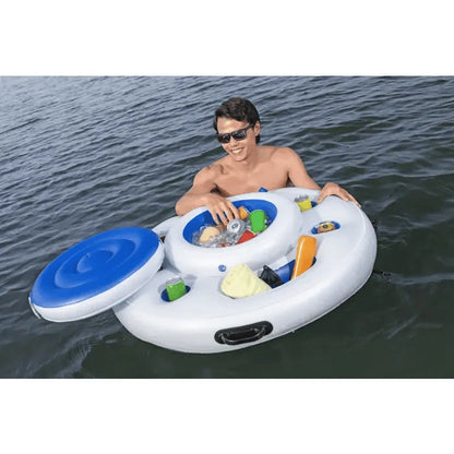 צידנית צפה לבריכה BESTWAY Hydro-Force Polar Circle ‎85×32‎ ס״מ | מק״ט ‎| ‎43949‎ מחזיקי כוסות |