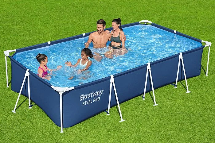 בריכה משפחתית מסגרת מלבנית | 400X211X81 ס"מ | מקט BESTWAY | 56405