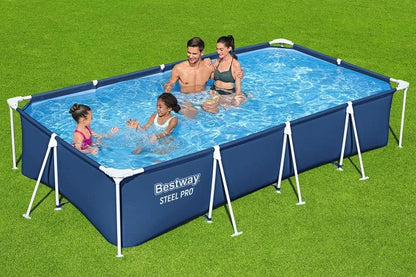 בריכה משפחתית מסגרת מלבנית | 400X211X81 ס"מ | מקט BESTWAY | 56405