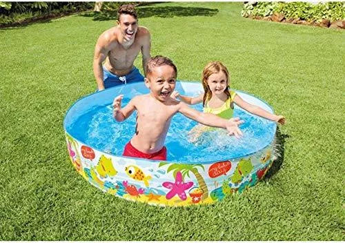 בריכת שכשוך קשיחה INTEX לילדים 'ספארי' 58477 קוטר 122 סמ