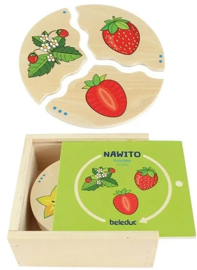 משחק הכרת הפירות 30 חלקים Cognito מעץ 11581 מבית Beleduc