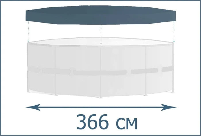 כיסוי לבריכה ביתית עגולה בקוטר 366 28031 מבית INTEX