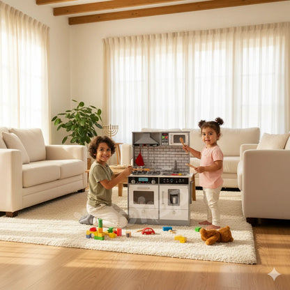 מטבח אלקטרוני לילדים מעץ אדווה W10C493K מבית בית העץ