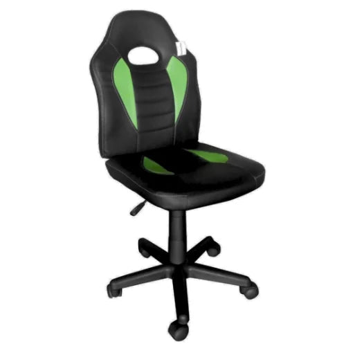 כיסא תלמיד ארגונומי לנוער בצבע שחור וירוק chairbg