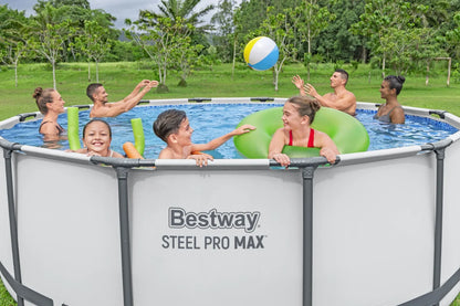 בריכת אולטרה עגולה אפורה 427X122 סמ MAX 5612X מבית BESTWAY