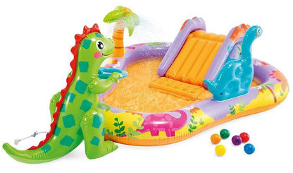 בריכה מתנפחת לילדים פארק הדינוזאורים 201X157X69 סמ 56139 מבית INTEX